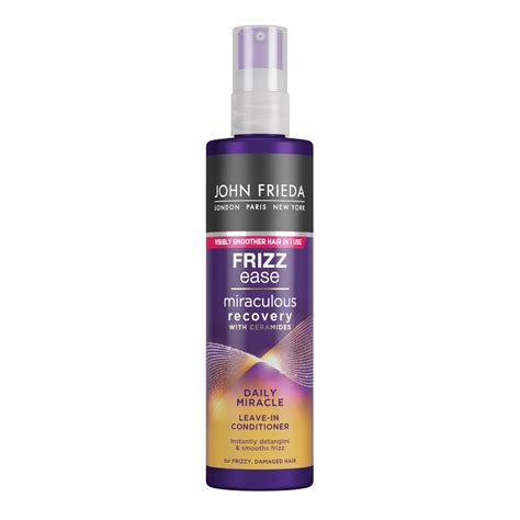 John Frieda Frizz Ease Daily Miracle Leave In Conditioner, Moisturising ...