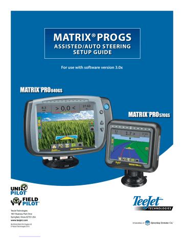 Image result for Teejet Matrix 430 Setup