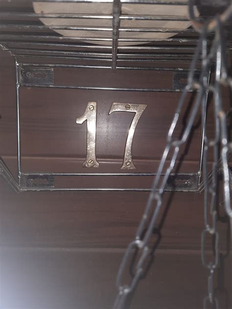 eSplanade 4" Brass House Hotel Door Number Plaque Sticky Numeric ...