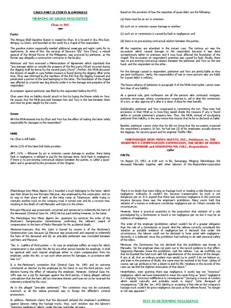 Torts Cases Examples 的图像结果