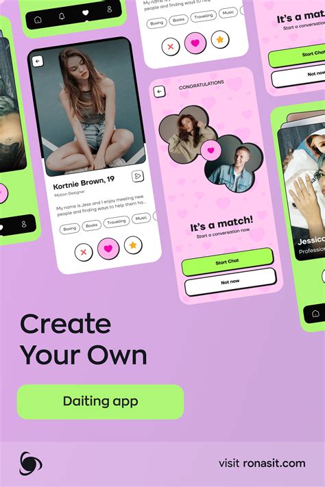 Dating Mobile App Design | Dating app branding ideas, Dating app design ...