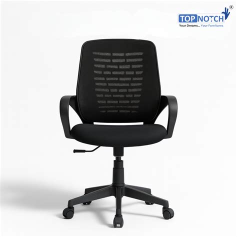 Topnotch Ergonomic Mesh Office Chair – Adjustable Height, Nylon Base ...