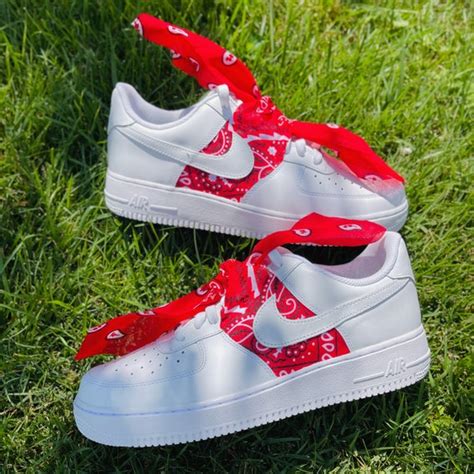 air force ones red bandana