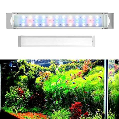 Blue Pet Planted Aquarium White Frame Slim Light with 3 Mode (White+ B ...