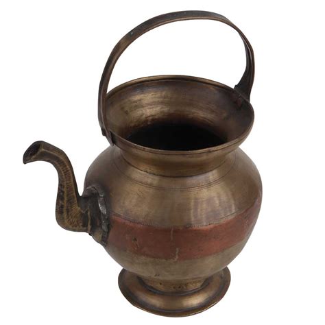 Brass Water Pot Traditional Lota or kamandal With Handle