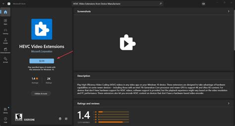 Image result for HEVC Video Extension Redeem Code