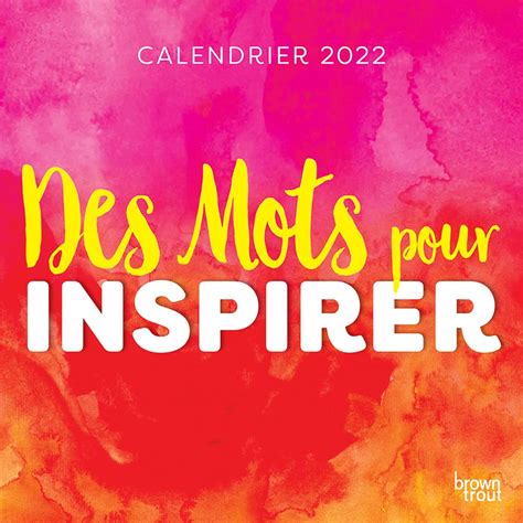 Amazon.in: Buy Des Mots Pour Inspirer 2022 12 x 12 Inch Monthly Square ...