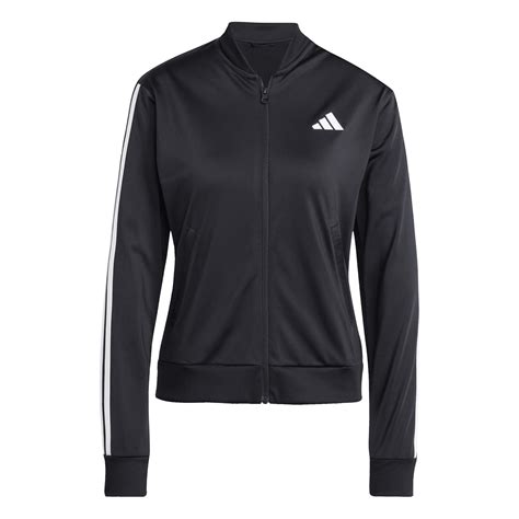 adidas | Back 2 Basics 3-Stripes Tracksuit Womens | Black/White ...