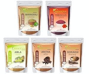 Buy Amla Reetha Shikakai Bhringraj hibiscus powder for hair growth ...