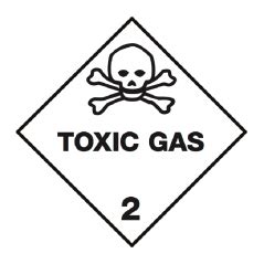IMO/IATA 2.3 Toxic gas - Bulk Labels 95 x 95mm