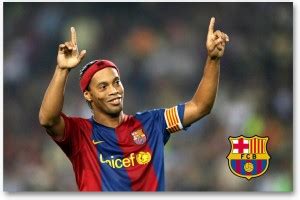 FC Barcelona Wall Poster - Ronaldinho - HD Quality Football Poster ...