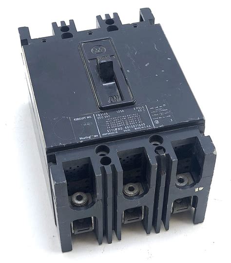 Westinghouse 3 Pole 125 Amp 600 Vac Circuit Breaker | Electrical Power ...