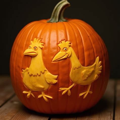 Chicken Carved Pumpkin Ideas That'll Make Your Halloween Decor Egg-cellent