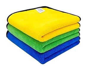 SOFTSPUN Microfiber Cloth for Car Coral 800GSM 40X40cms 3 Pcs ...