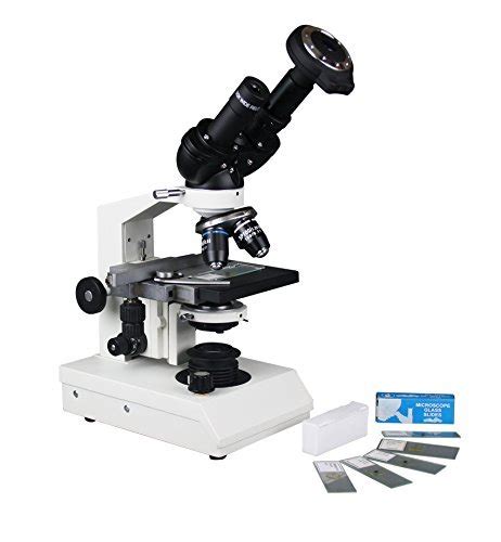 Radical 2000x Binocular Medical Compound Microscope w Camera - Varia ...