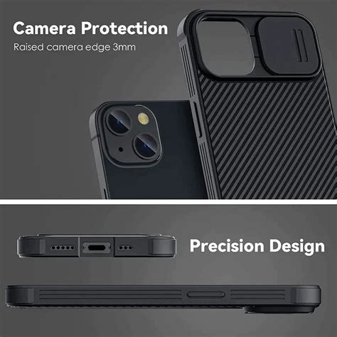 Nillkin iPhone 14 Cam-shield Pro Case with Camera Protection - Black ...