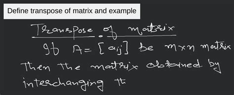 Image result for Example of Transpose Matrix