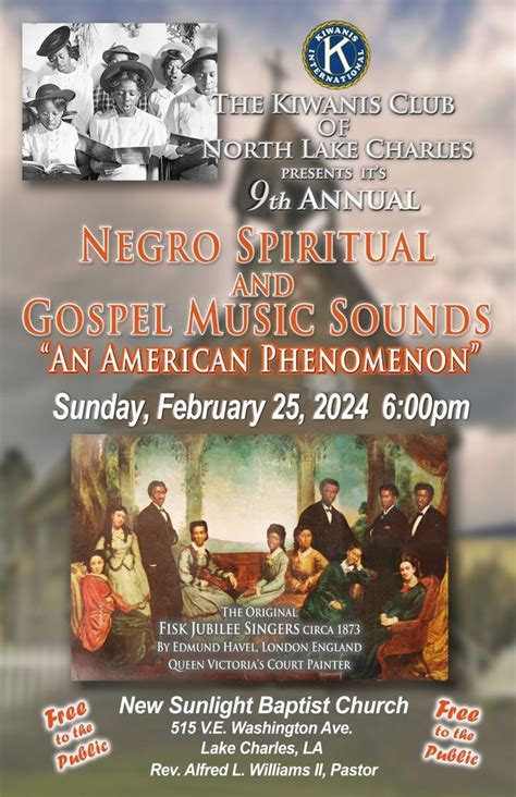 9th Annual Negro Spiritual and Gospel Music Sounds "An American ...