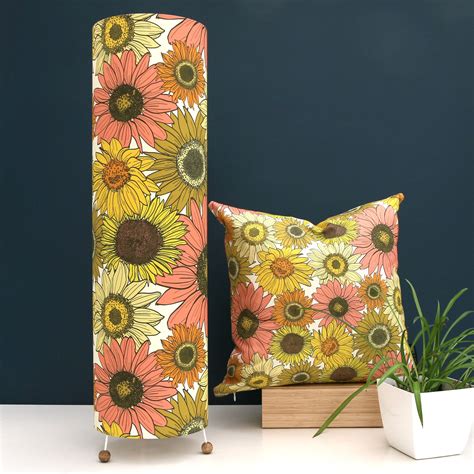 Sunflower floor and table lamps — Rosella & Lime