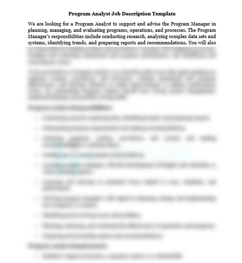 Image result for Program Analyst