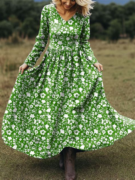 Women's Maxi Dress A Line Dress Vacation Casual Boho Beach Regular Fit ...