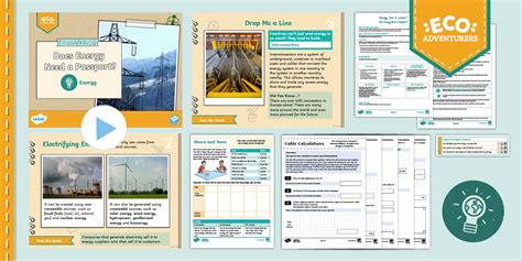 Year 6 Energy Lesson 1: Does Energy Need a Passport?