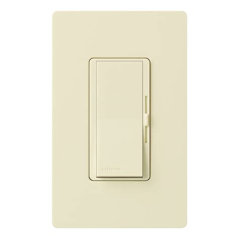 Lutron Diva Incandescent Single-pole Rocker Light Dimmer Switch, Almond ...