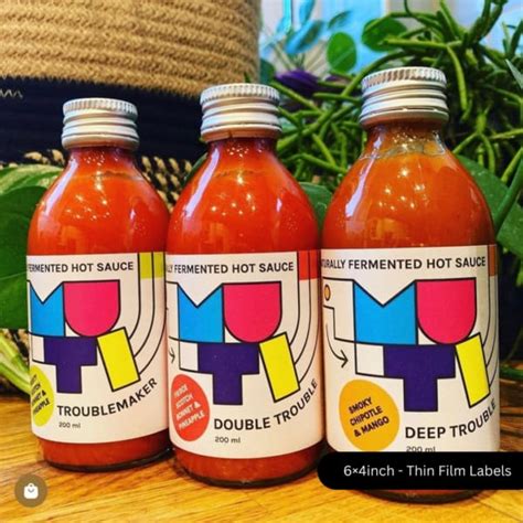 Custom Thin Film Labels | Water Resistant Product Stickers