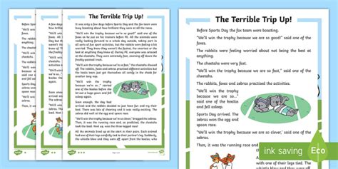 The Terrible Trip Up Differentiated Story (teacher made)