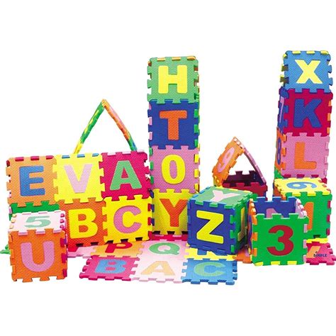 Buy KRINKS® ABCD Mats for Kids, ABC Mat for Kids Interlocking Learning ...