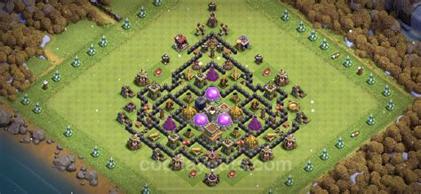 Farming Base TH8 with Link, Anti 2 Stars - Clash of Clans - Town Hall ...