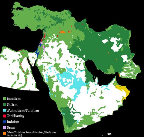 Middle East Religions Chart Middle East & Africa: Religion