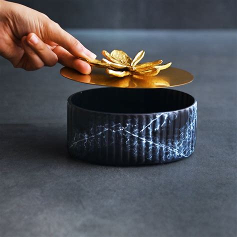 Gold & Black Ornamental Box – Mora Taara