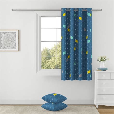 Buy SWAYAM Omega 1Pc Printed Room Darkening Window Curtain from Swayam ...