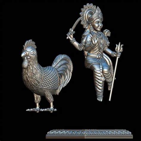 Divine Tulja Bhavani 3D Jewelry Model - Buy Online