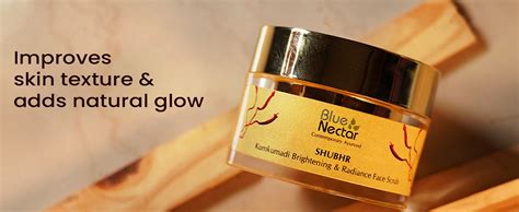 Buy Blue Nectar Kumkumadi Oil Face Scrub For Glowing Skin, Ayurvedic ...