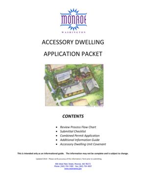 Fillable Online ACCESSORY DWELLING APPLICATION PACKET - Monroe WA Fax ...
