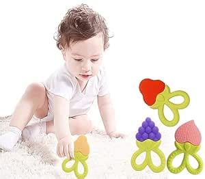 Buy MOM CARE Silicone Baby Teether for Teething Gums, Teething Toy with ...