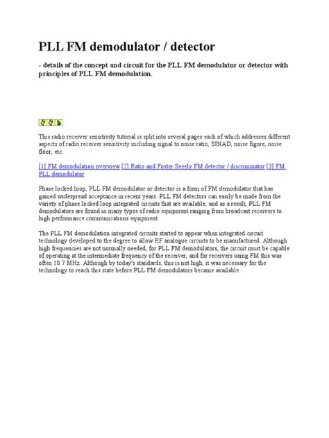 Image result for PLL FM Modulation