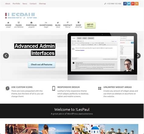 lespaul retina responsive wordpress theme