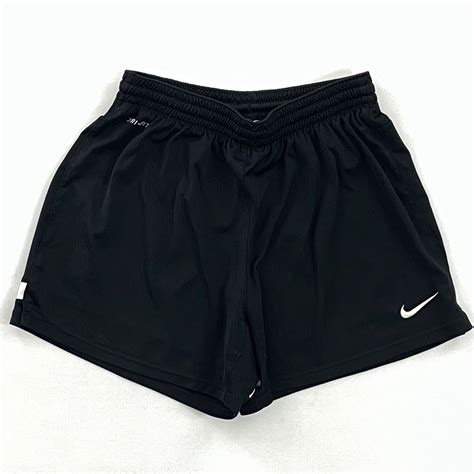 Nike Dri-Fit Mens Athletic Shorts Black Elastic Waist Lined Stretch Mid ...