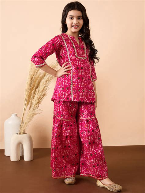 Shop Girls Dresses Online - Party Wear Jumpsuits, Dungarees, Kurti Set