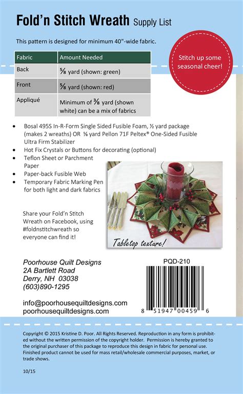 Image result for Fold N Stitch Wreath Pattern Tutorial