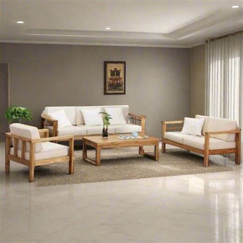 Teak Wood Sofa Set TSF-2601 | Buy Online in India | TimberCraft