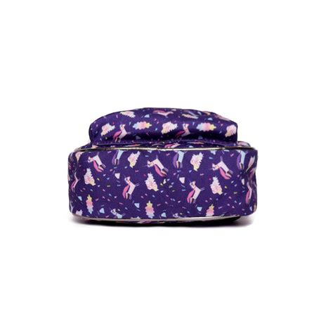 Buy Astrid Purple Printed Backpack Online