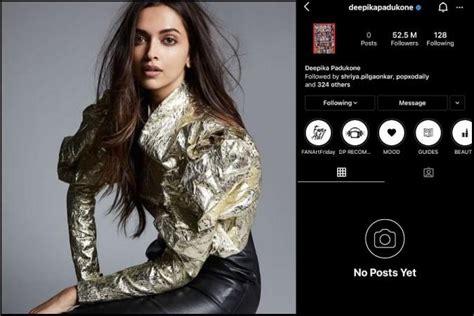 Deepika Padukone Instagram / Twitter shows zero posts, netizens baffled ...