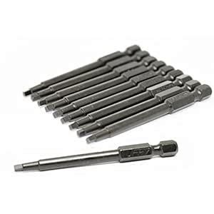 UFFY - 2-3/4" Inch Robertson Square SQ # 1 Power Impact Bit 10 pack 1/4 ...