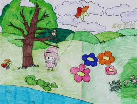 以春天为主题的创意画模板教程，春天儿童画图片大全简单又漂亮 - 天天手抄报