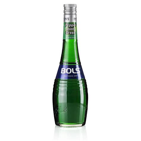 Bols Peppermint, minuman keras peppermint hijau, 24% vol., 700ml, Botol ...