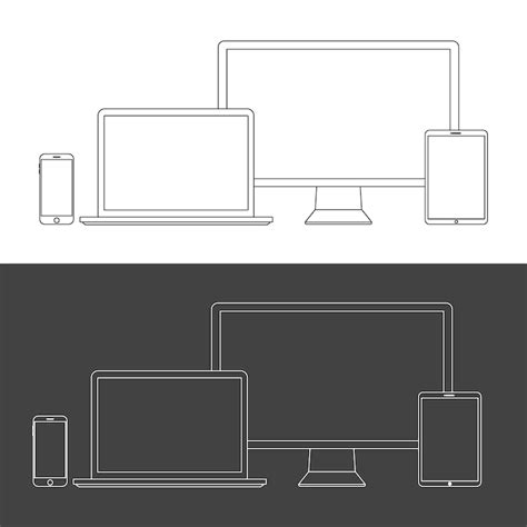 Device outline Vectors - Download Free High-Quality Vectors from ...